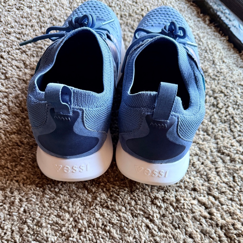Vessi Everyday Move Mens Size 8 Shoes Sneakers Blue Knit - Picture 4 of 14